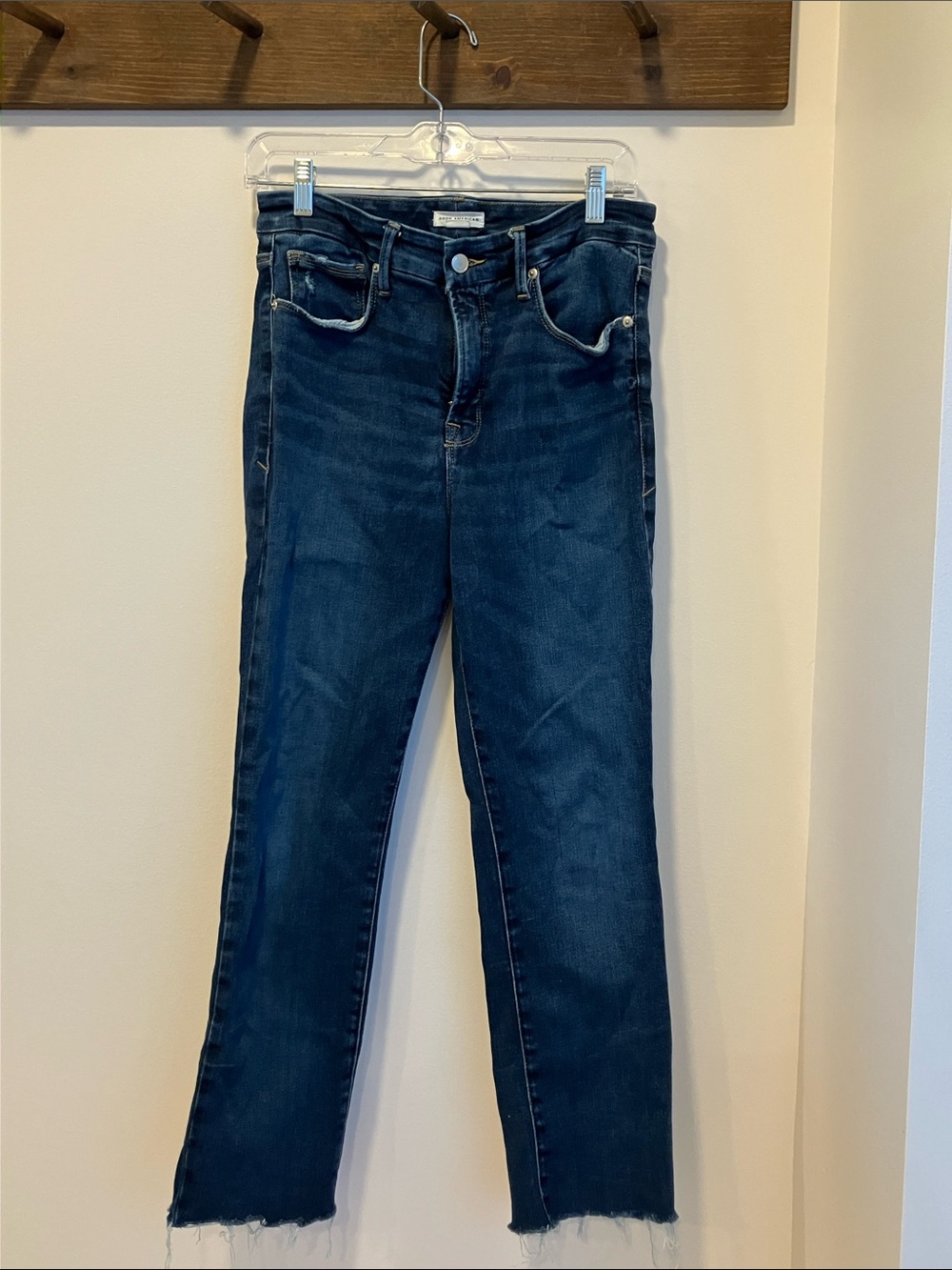 Good American Indigo Straight Leg Jeans